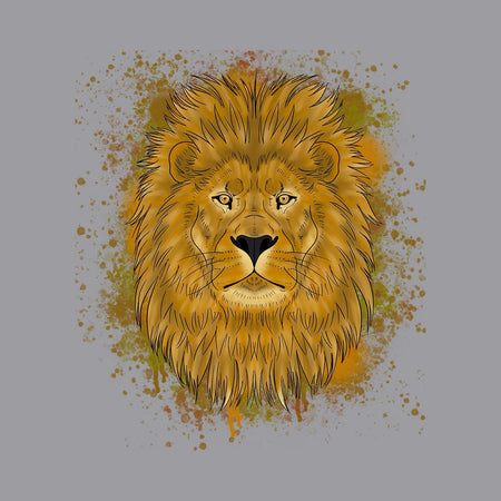 Lion Illustration - Adult Adjustable Face Mask