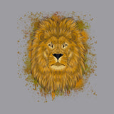 Lion Illustration - Adult Adjustable Face Mask
