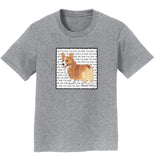 Corgi Love Text - Kids' Unisex T-Shirt