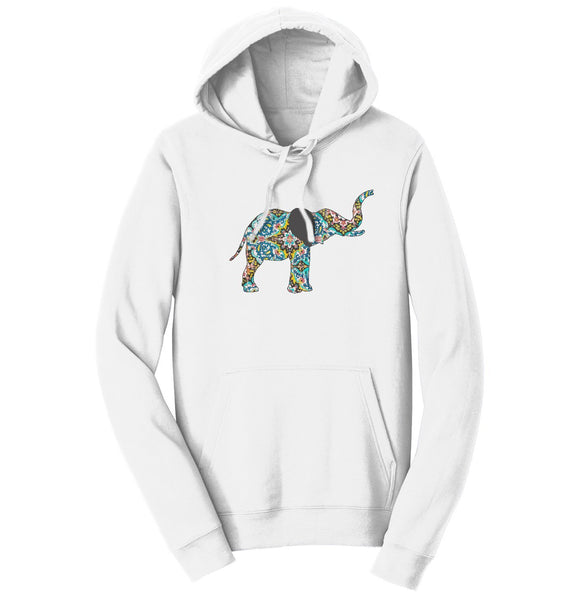 Elephant Mosaic Hoodie Sweatshirt | International Elephant Foundation
