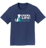 Parker Paws Logo Chews Life - Kids' Unisex T-Shirt