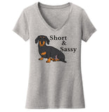 Short and Sassy - Women's V-Neck T-Shirt