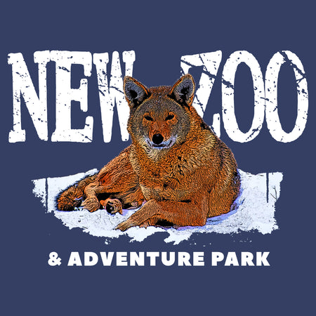 NEW Zoo Logo Red Wolf Art - Adult Unisex Hoodie Sweatshirt