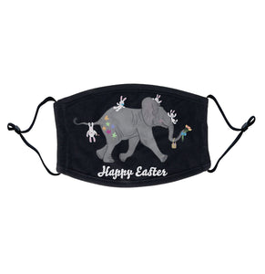 Easter Baby Elephant and Friends  - Adult Adjustable Face Mask