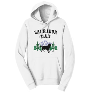 Black Lab Dad Mountain - Adult Unisex Hoodie Sweatshirt