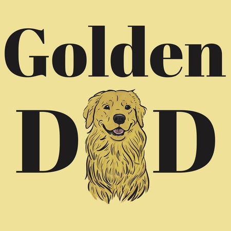Golden Dad Illustration - Adult Unisex T-Shirt
