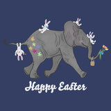 Easter Baby Elephant and Friends  - Adult Unisex T-Shirt