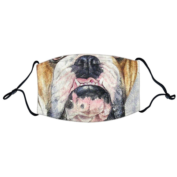 Parker Paws Store - Bulldog Face - Adjustable Face Mask
