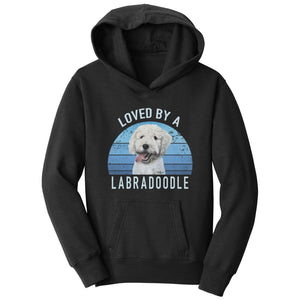 Parker Paws Store - Loved By A Labradoodle - Kids' Unisex Hoodie Sweatshirt