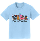 Summer Dachshunds Fun in the Sun | Kids' Unisex T-Shirt