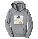 Pug Love Text - Kids' Unisex Hoodie Sweatshirt
