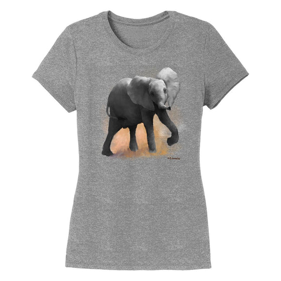 International Elephant Foundation - Baby Ellie Elephant - Women's Tri-Blend T-Shirt