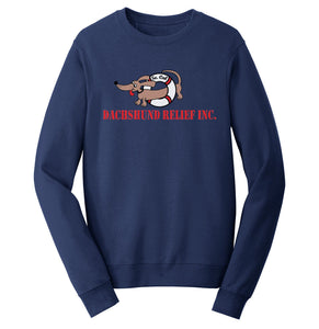 Dachshund Relief Inc - So Cal Dachshund Relief Logo - Adult Unisex Crewneck Sweatshirt