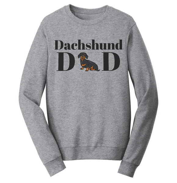 Dachshund Dad Illustration - Adult Unisex Crewneck Sweatshirt