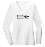 IEF Logo - Women's V-Neck Long Sleeve T-Shirt