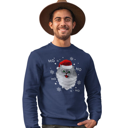 Santa Cat - Adult Unisex Crewneck Sweatshirt