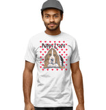 Basset Hound Puppy Love - Adult Unisex T-Shirt