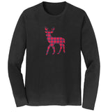 Plaid Deer - Adult Unisex Long Sleeve T-Shirt
