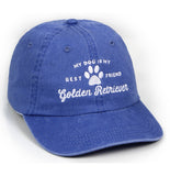 Animal Pride - My Dog is my Best Friend Golden (on Blue) - Youth Pigment Dyed Hat