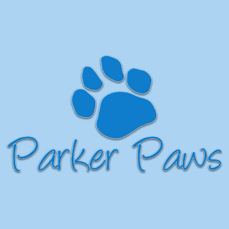 Parker Paws Blue Paw Print Logo - Adult Unisex T-Shirt