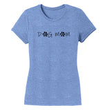 Dog Mom - Paw Text - Women's Tri-Blend T-Shirt