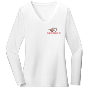 Dachshund Relief Inc - So Cal Dachshund Relief Left Chest Logo - Women's V-Neck Long Sleeve T-Shirt