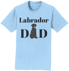 Black Labrador Dad Illustration - Adult Unisex T-Shirt