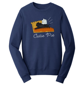 Cutie Pie Black Lab - Adult Unisex Crewneck Sweatshirt