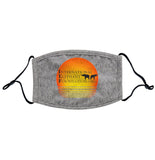 IEF Sunset Logo - Adult Adjustable Face Mask