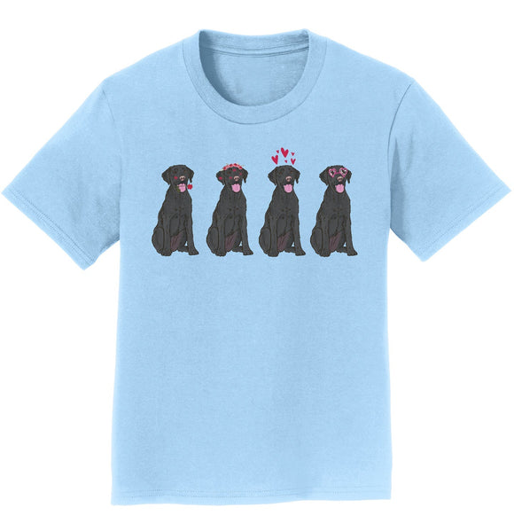 .com - Black Lab Love Line Up - Kids' Unisex T-Shirt