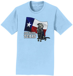 DFWLRRC - Dog Bless Texas Flag Lab - Adult Unisex T-Shirt