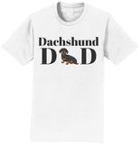 Dachshund Dad Illustration - Adult Unisex T-Shirt