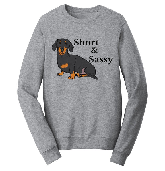 Short and Sassy - Adult Unisex Crewneck Sweatshirt