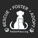 Parker Paws Logo Rescue Foster Adopt - Adult Adjustable Face Mask