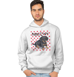 Dachshund Puppy Love - Hoodie Sweatshirt