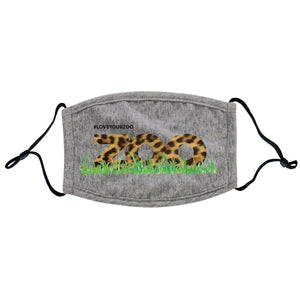 Love Your Zoo - Leopard Pattern Face Mask - Adjustable, Reusable - NEW Zoo & Adventure Park