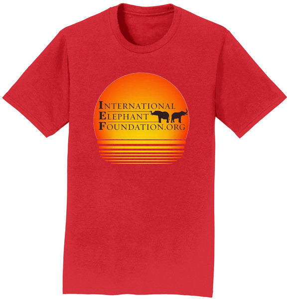 International Elephant Foundation - IEF Sunset Logo - Adult Unisex T-Shirt