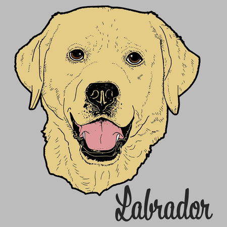 Yellow Labrador Headshot - Women's V-Neck T-Shirt