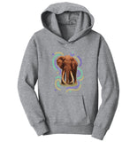 Wiggly Lines Elephant - Kids' Unisex Hoodie Sweatshirt