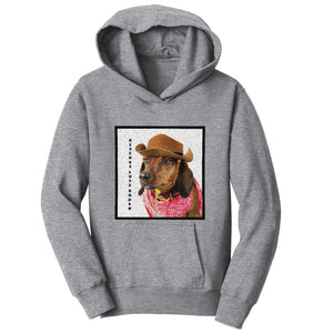 Rodeo Dachshund - Kids' Unisex Hoodie Sweatshirt