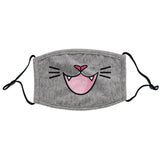 Parker Paws Store - Cat Tongue and Whiskers - Adjustable Face Mask