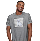 Maltese Puppy Love Text - Adult Unisex T-Shirt