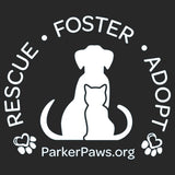 Parker Paws Logo Rescue Foster Adopt - Kids' Unisex T-Shirt