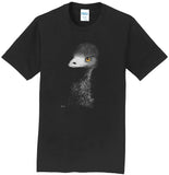 Emu on Black - Adult Unisex T-Shirt