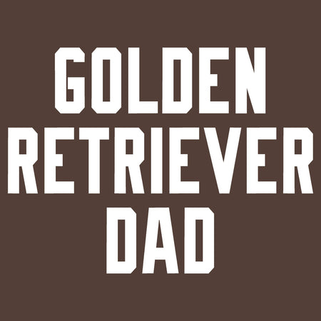 Golden Retriever Dad Block Font - Adult Unisex T-Shirt