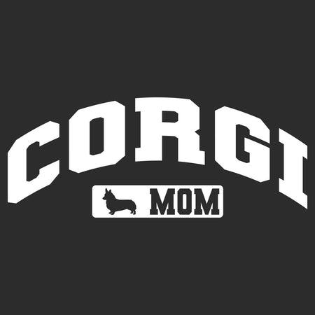 Corgi Mom - Sport Arch - Adult Unisex Hoodie Sweatshirt