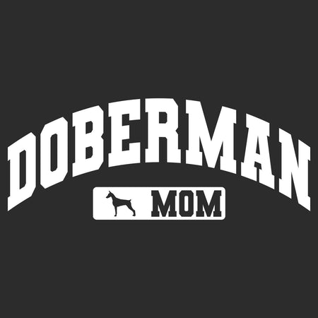Doberman Mom - Sport Arch - Adult Unisex Hoodie Sweatshirt