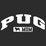 Pug Mom - Sport Arch - Adult Unisex Hoodie Sweatshirt