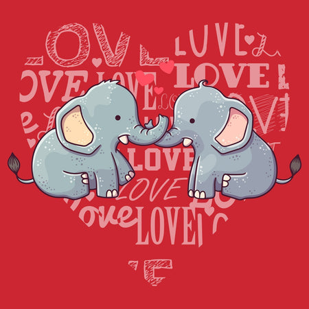 Love Heart Elephants - Kids' Unisex T-Shirt