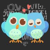Love Heart Owls - Kids' Unisex Hoodie Sweatshirt